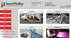 Desktop Screenshot of pfeiffer-strahltechnik.de